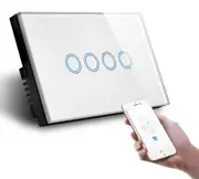 Smart Zigbee White Four Gang Wall Switch
