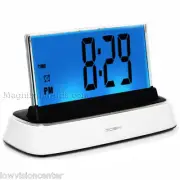 Moshi Voice Controlled Talking Loud Alarm Clock, Low Vision, Blind User