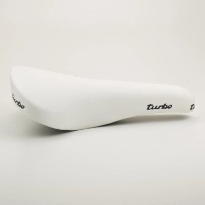 NEW Selle Italia Turbo 1980 Saddle Bike Seat Classic Retro White Vegan Leather