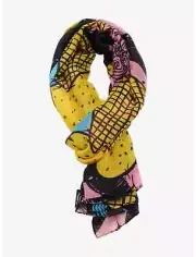 NEW Disney The Nightmare Before Christmas Sally Patchwork Thin Scarf