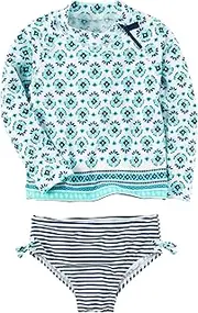 [Carter's] Baby Girls Swimsuit Rashguard Set (Floral)
