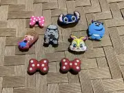 Disney Shoe Charms Minnie Bow Set Of 8 Anna Stitch Stormtrooper Sully Lola
