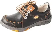 [TMA EYES] Women's Leather Non-Slip lace-up Leather Fashion Shoes Flats Comfortable with Hand-Stitched Design