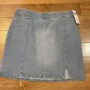 NWT Abercrombie Kids Girls Pull On Jeans Skirt Size 13/14