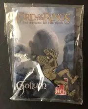 LORD OF THE RINGS - GOLLUM - NCH CHARITY - BADGE / PIN - ENAMEL- SEALED - LOTR