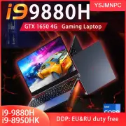 16.1 Inch Intel Core i9-9880H Nvidia GTX 1650 4G Gaming Laptop Windows10/11 2*DDR4 MAX 64GB RAM 2*M.2 SSD 2TB Fingerprint Unlock