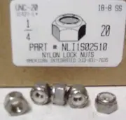 1/4-20 Nylon Insert Lock Nuts 18-8 Stainless Steel (250)