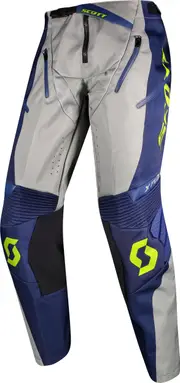 Scott X-Plore, textile pants , color: Blue/Light Grey/Neon-Yellow , size: 40