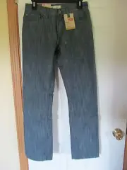 NWT Boy's size 16 Regular LEVI'S 511 SKINNY JEANS, 28/28, Green Machine,Shimmery