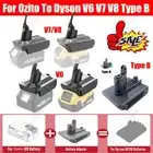 Battery Adapter for Ozito 18V Convert to For Dyson V6 V7 V8 Type B DC31 DC35/44