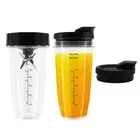 Blender Replacement Parts for , 2 24Oz Cups with To-Go Lids, 7 Fins9592