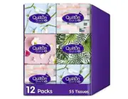 Quilton Extra Soft 3 Ply 55 Tissues Cubic Box Pack, 12 packs|AU