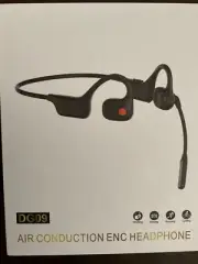 Wireless Open Ear Headphones with Mic, Bluetooth Headset with Noise-Canceling Mi