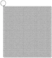 Household Hive Cast Iron Scrubber, 13cm x 13cm, 316 Stainless Steel Chain Scrub Cleaner for Cast Iron Pans, Griddles, BBQ Grills