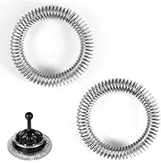 2pcs Spring Coils for Nespresso Aeroccino 3/4 / Plus Whisk, Stainless Steel Milk Frother Whisk Spiral Coils Ring Replacement Parts for Nespresso Milk Frother Whisks Accessories