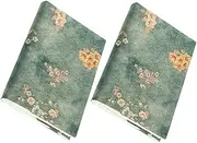 GARIOUANS 2PCS Fabric Book Covers Stretchable Cloth Book Protector for Notebooks Journals and Diaries Unique Design for Storage and Carrying
