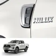 For Toyota Hilux Revo Prerunner 2021 22 Side Vent Fender Garnish Chrome (for: Toyota)