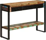 Accent Tables, Console Table 110x30x76 cm Solid Wood Reclaimed