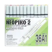 Dereter Neopiko 2 Marker Sketch Pen basic set 36A1 japan import