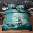 Barrel Billow Wave 3D Printing Duvet Quilt Doona Covers Pillow Case Bedding Sets