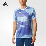 【羿樂運動休閒用品】ADIDAS TAPE TEE男子運動短袖T恤 (藍)BR-7371