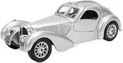 Scale Finished Model Car 1:24 Vintage Car for Bugatti Atlantic Racing Alloy Car Model Collection Luxury Vehicle Diecast Miniature Replica Car