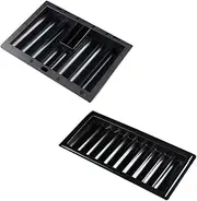 KONTONTY 2pcs Chip Tray Black Jack Table Chip Rack Craps Tables Desk Tray Craps Felt Chip Container Chip Holder Shoe Poker Chip Case Table Chips Tray Desktop Plastic Bracket