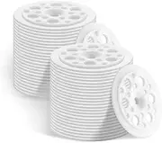 120pcs Plastic Washers Load Spreading Polypropylene Washers, 45mm Board Washers for Fixing and Supporting Foam Insulation Panels, Flat Washers Insulation Foam Board Load Spreading (White)