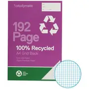 Studymate A4 70gsm Recycled 5mm Grid Book 192 Page