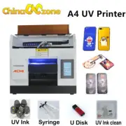 ACHI A4 UV Printer Epson R330 Printer Head 6 Color For Flat Metal Acrylic