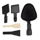 4+4PCS Mini Grill Pan Griddle Pan with Handle Nonstick Lightweight Cheese Pan