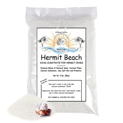 5 lbs. White Hermit Crab Sand Substrate Mix 100% All Natural