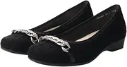Bridget Birkin walk(ブリジット バーキン ウォーク) 545244 Women's Walking Pumps, Chain Motif, Black Miscellaneous