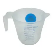 One Litre Measuring Jug Plastic With Handle Pool Spa Chemical Mixing