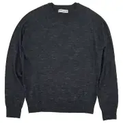 Mutual Weave Mens Big & Tall Dark Gray Heather Lightweight Pullover Sweater