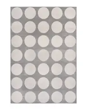 JONATHAN Y Adrian Modern Geometric Circle Dot High-Low Area Rug
