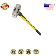 Pro-Grade 10-Pound Sledge Hammer with Fiberglass Handle & Rubber Grip, 36-Inch