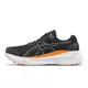 Asics 慢跑鞋 Gel-Kayano 30 Lite-Show 夜光系列 黑橘 亞瑟士 男鞋 1011B765001