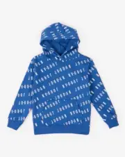 Jordan Boy's Kids' Essentials AOP Pullover Hoodie True Blue Boys US Size 6