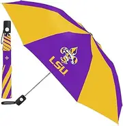 NCAA Auto Folding Umbrella, Black