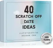 Valentines Day Gifts for Her Him, 40 Scratch off Date Ideas Gifts for Boyfriend