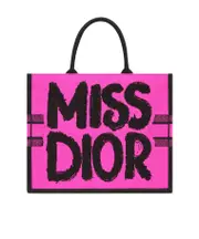 Large Dior Book Tote One size Peach/Purple