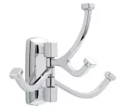 Portwood Multi-Purpose Swivel Towel Hook Bath Hardware Accessory in Polished Chr