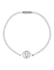 [Georgini] Majesty Freshwater Pearl And Cubic Zirconia Bracelet in Silver
