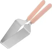 Cabilock Cake Server Stainless Steel Cake Divider Slicer Tool for Weddings Parties and Gatherings Practical Baking Supply for Even Cake Cutting and Serving