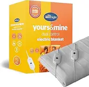 Silentnight Dual Control Electric Blanket Double - Heated Electric Underblanket Bed Warmer Sheet with 3 Heat Settings, Easy Fit Straps, Split Controls and Machine Washable - Double 150x137cm (60"x54")