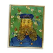Van Gogh Joseph Ruolin Portrait Floater 17L" x 21W" Gold Floater Frame Framed