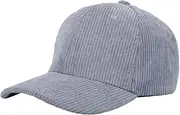[Pocadri] Winter Fall Baseball Cap for Women Men Classic Corduroy Visor Cap Fashion Adjustable Size for Outdoor Activities, Grey