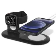 SPIGEN Mag Fit Duo Designed for MagSafe Charger 2020 for iPhone 16/15/14/13/12 series Apple Watch for All Series AirPods Case