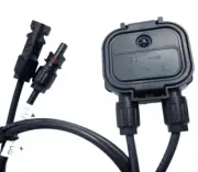 SUNCON PV JB3 SOLAR JUNCTION BOX w/CABLES & MC4 CONNECTORS *S52